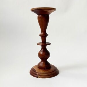 Two’s Company NWT Solid Wood Candle Pedestal // Candle Stand // candle holder